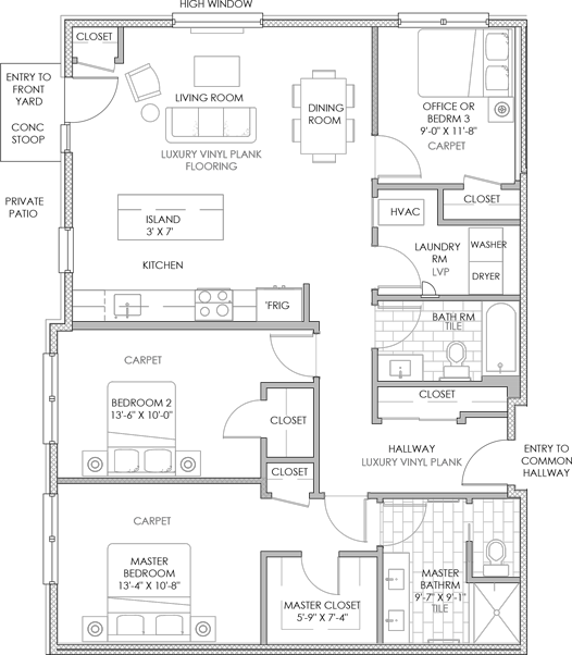 floorplan unit 104