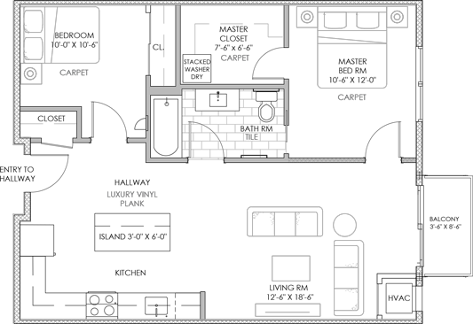 floorplan unit 205