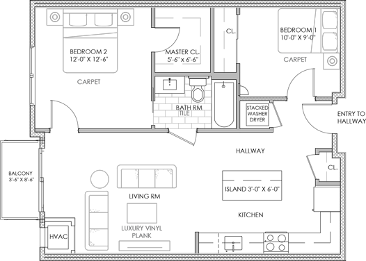 floorplan unit 304