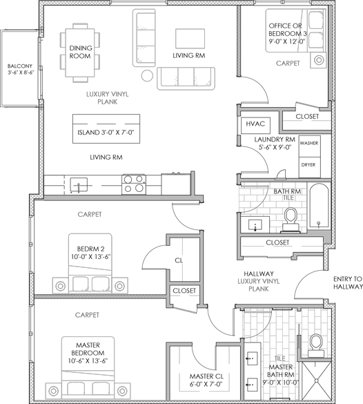floorplan unit 306