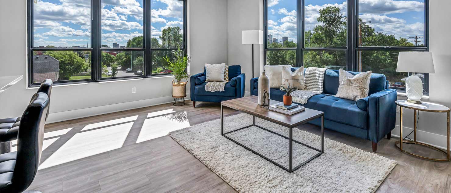 Living Room with Large Windows