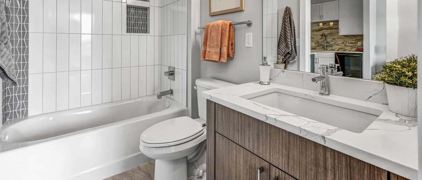 Bathroom with Tile Shower